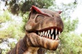 Tyrannosaurus showing his toothy mouth