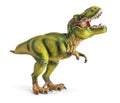 Tyrannosaurus, toy with clipping path. Royalty Free Stock Photo