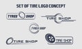 Tyre Business Branding, tyre logo shop icons, tire icons, car tire simple icons