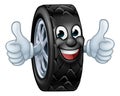 Tyre Cartoon Car Mechanic Service Mascot