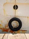 Tyre on Fishing Boat