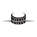 Tyre icon logo design vector template Royalty Free Stock Photo