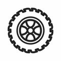 Tyre II icon vector Royalty Free Stock Photo