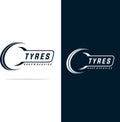 Tyre Shop Logo Design - Tyre Business Branding, tyre logo shop icons, tire icons, car tire simple icons