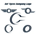 Tyre Shop Logo Design - Tyre Business Branding, tyre logo shop icons, tire icons, car tire simple icons