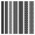 vector tyre track prints