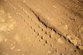 Tyre Tracks Royalty Free Stock Photo