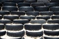 Tyre wall for sports and competition.