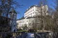 Tyrol, Austria - April 1, 2019 : Ambras Castle or Schloss Ambras Innsbruck is a castle and palace located in Innsbruck, the Royalty Free Stock Photo