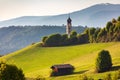 Tyrolean church with a clocktower