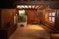 Tyrolean Parlour (Stube) with Stove - Traditional Room Interior at Tyrolean Folk Art Museum - Innsbruck, Austria