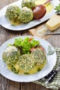 Tyrolean spinach dumplings Royalty Free Stock Photo