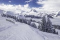 Tyrolian Alps in Austria from Kitzbuehel ski resort Royalty Free Stock Photo