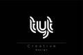 TYT Creative Unique Modern Letter Logo Design Royalty Free Stock Photo