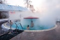 TYUMEN, RUSSIA, January 31.2016: Swimming pool with thermal water