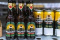 Tyumen, Russia-July 12, 2020: Magners Original Cider. An Irish alcoholic beverage made from apples