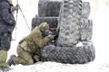 Tyumen, Russia, March 15, 2019, competition of snipers