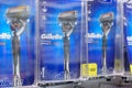 Tyumen, Russia-May 11, 2022: Gillette is a brand of men and women safety razors and other personal care products