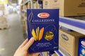 Tyumen, Russia-May 27, 2022: Pasta Barilla collezione on a supermarket. The Barilla it is the world leading pasta maker