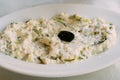 Tzaziki on a plate Royalty Free Stock Photo