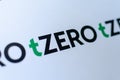 tZero Crypto app logos on the brochure macro photo. Editorial photo illustrative for news on a crypto wallet