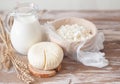 Tzfat cheese, milk, cottage cheese and wheat