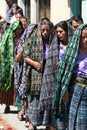 Tzutujil Mayan women in traditional dress