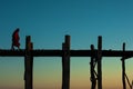 U Bein Bridge, Amarapura, Myanmar.