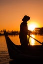 U Bein Bridge, Amarapura, Myanmar.