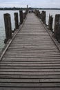 U Bein\'s Bridge, Amarapura, the longest teak wood bridge in the world, Myanmar, Asia Royalty Free Stock Photo