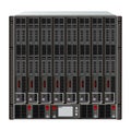 10u blade server with 8 slots, 4 power supplies and control box with display.