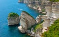 U Diu Grossu rock formation at the coast of Bonifacio, Corsica, France Royalty Free Stock Photo