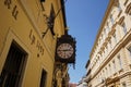 U Fleku Pivovar Restaurant, Beer Hall and Brewery Entrance with Clock. One o the Oldest Royalty Free Stock Photo