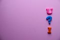 `u ? i` what do you think about me, word Close-up shot selective focus colorful, magnetic letters with romantic question for Royalty Free Stock Photo