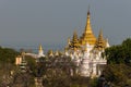 U Min Kyaukse Pagoda in Sagaing nearby Mandalay Royalty Free Stock Photo