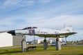 U.S. Air Force Phantom F4 fighter jet at the former Keflavik military base Royalty Free Stock Photo