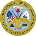 U.S. Army Department emblem Royalty Free Stock Photo