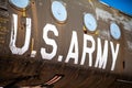 U.S. Army Signage on Side of Plane