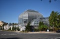 U.S. Botanic Garden Conservatory on a Bright, Sunny Fall Morning Royalty Free Stock Photo