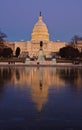 The U.S. Capitol at night. Washington DC