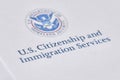 U.S. Citizenship and Immigration Services Royalty Free Stock Photo