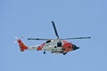 U.S. Coast Guard Helicopter Flying of Beach