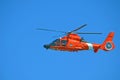 U.S.Coast Guard Rescue Helicopter Royalty Free Stock Photo