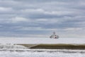 A U.S Coast Guard Sentinel-class cutter off the coast of Long Island New York. USCGC Nathan Bruckenthal WPC-1128