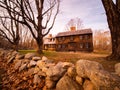 U.S. Colonial Era House in Fall Royalty Free Stock Photo