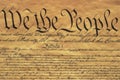 U.S. Constitution Royalty Free Stock Photo