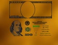 U.S. 100 dollar banknote. Elements