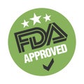 U.S. Food and Drug Administration FDA approved vector stamp
