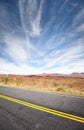 U.S. Highway 163 near Monument Valley, USA Royalty Free Stock Photo