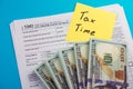 U.S. Individual income tax return Royalty Free Stock Photo